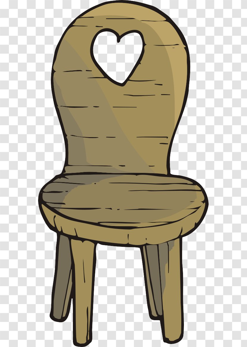 Chair Table Cartoon - Heart - Heart-shaped Transparent PNG