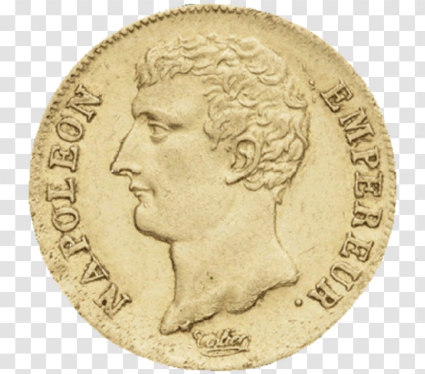 Coin France Napoléon Louis D'or - Napoleon Iii Transparent PNG