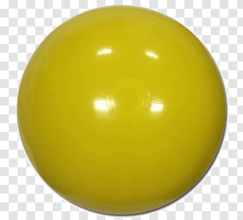 Beach Ball Yellow Color - Inch - Ornaments Transparent PNG