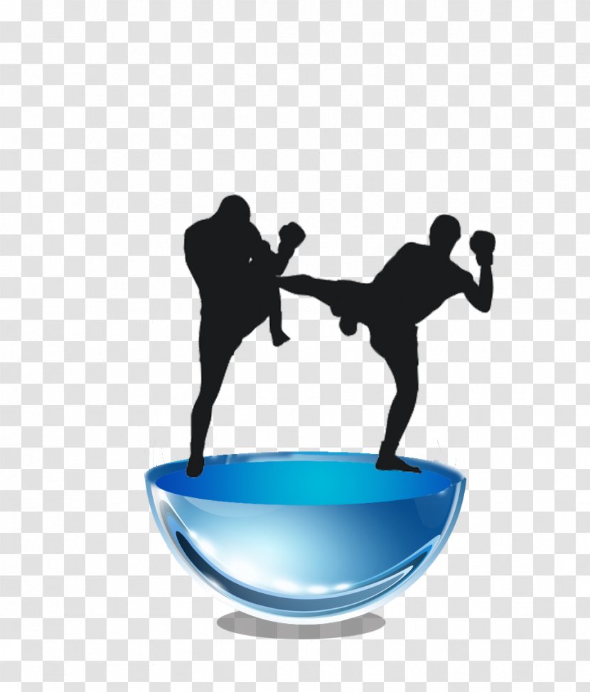 Kickboxing Martial Arts Karate - Silhouette - Boxing Transparent PNG