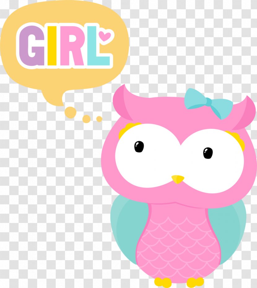 Bird Owl Child Clip Art Infant - Pink M Transparent PNG
