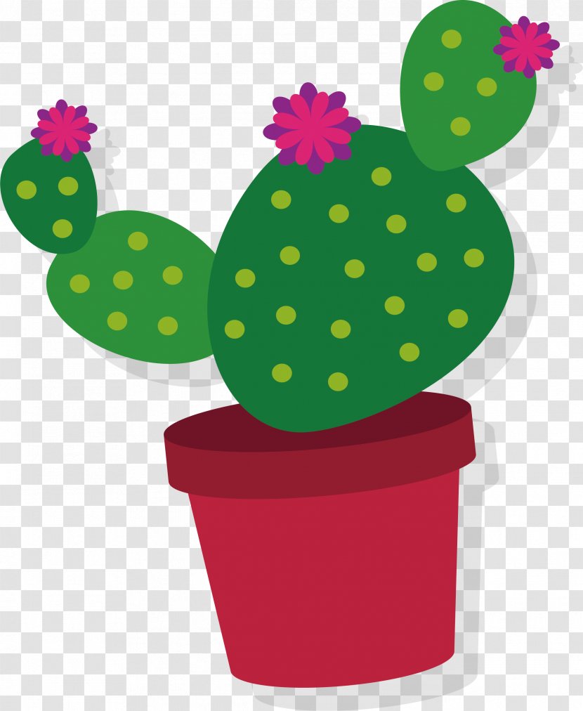 Cactaceae Euclidean Vector Clip Art - Plant - Lovely Cactus Transparent PNG