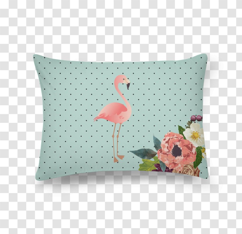 Cushion Throw Pillows Pink M - Watercolor - Flamingos Transparent PNG