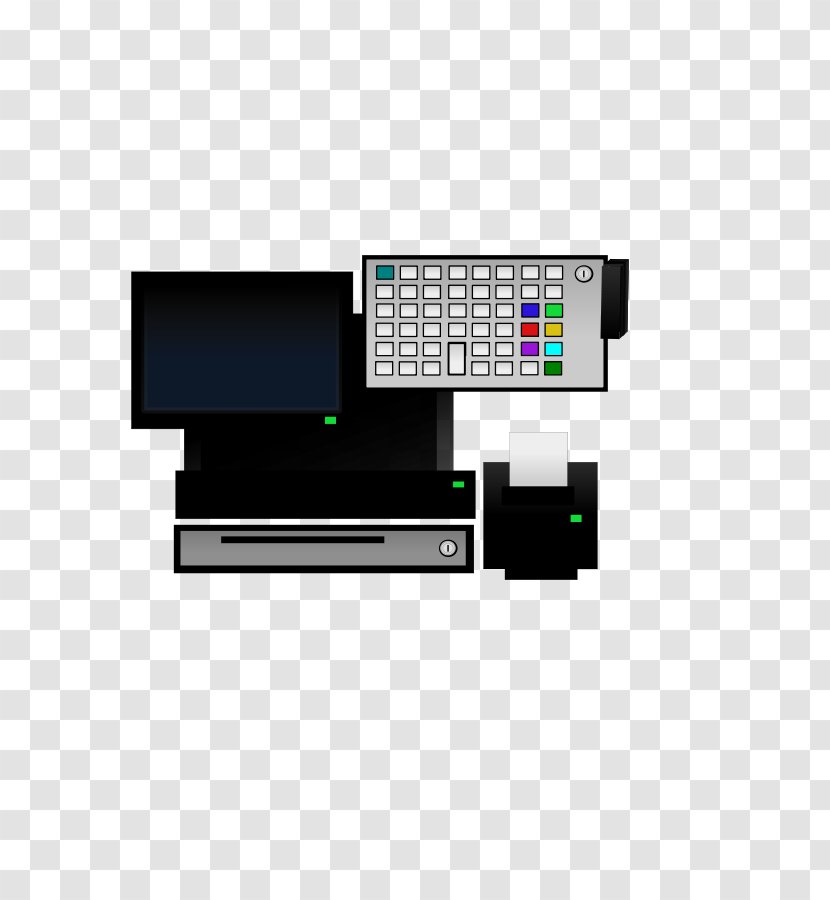Microsoft Visio Point Of Sale Computer Terminal Clip Art - Multimedia - Vector Transparent PNG