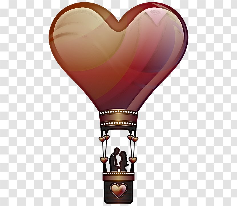 Hot Air Balloon - Heart Transparent PNG