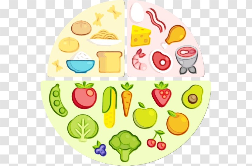 Food Group Clip Art Junk Sticker Vegetarian - Watercolor Transparent PNG