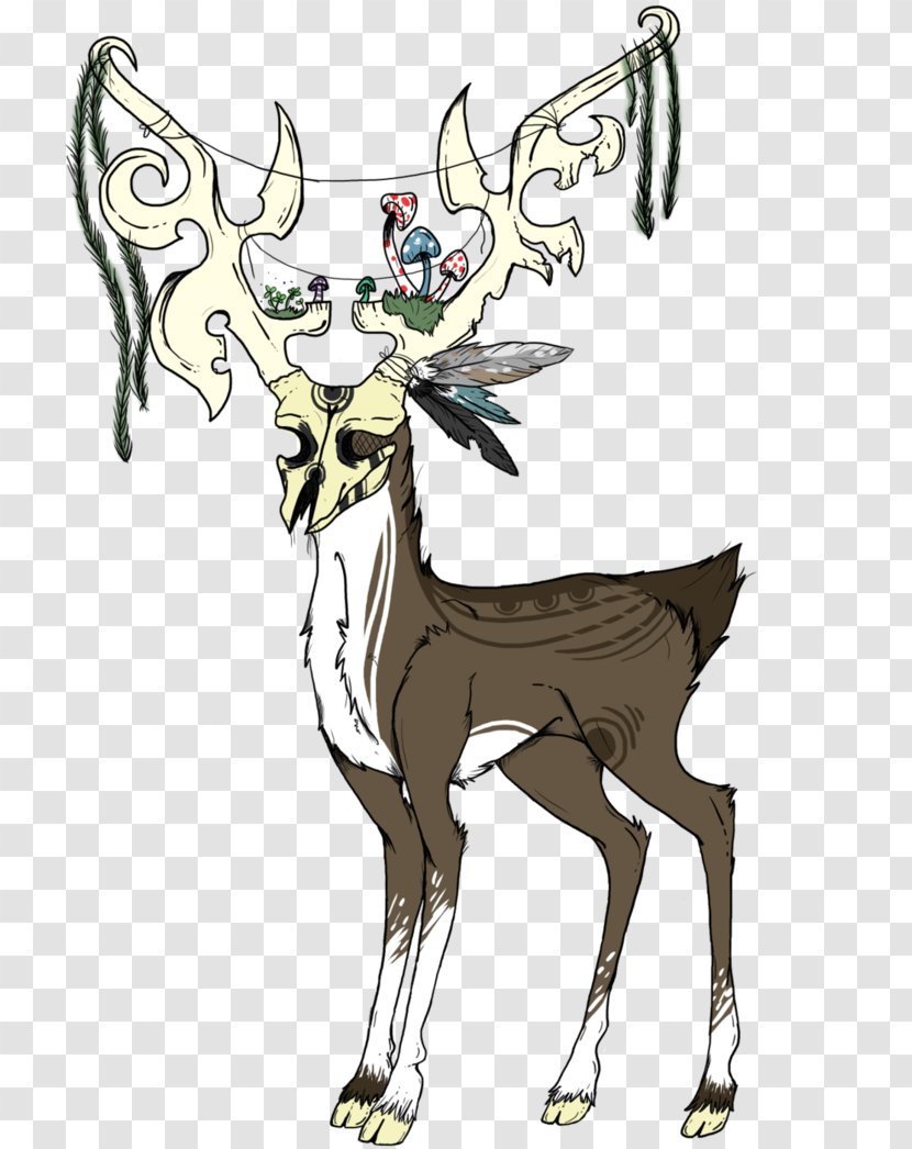 Reindeer Elk Antler Horse - Art Transparent PNG