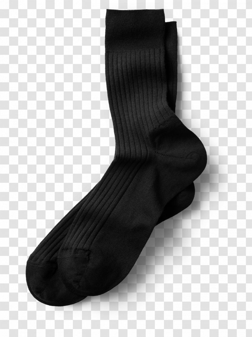 Sock - Black - Socks Transparent PNG
