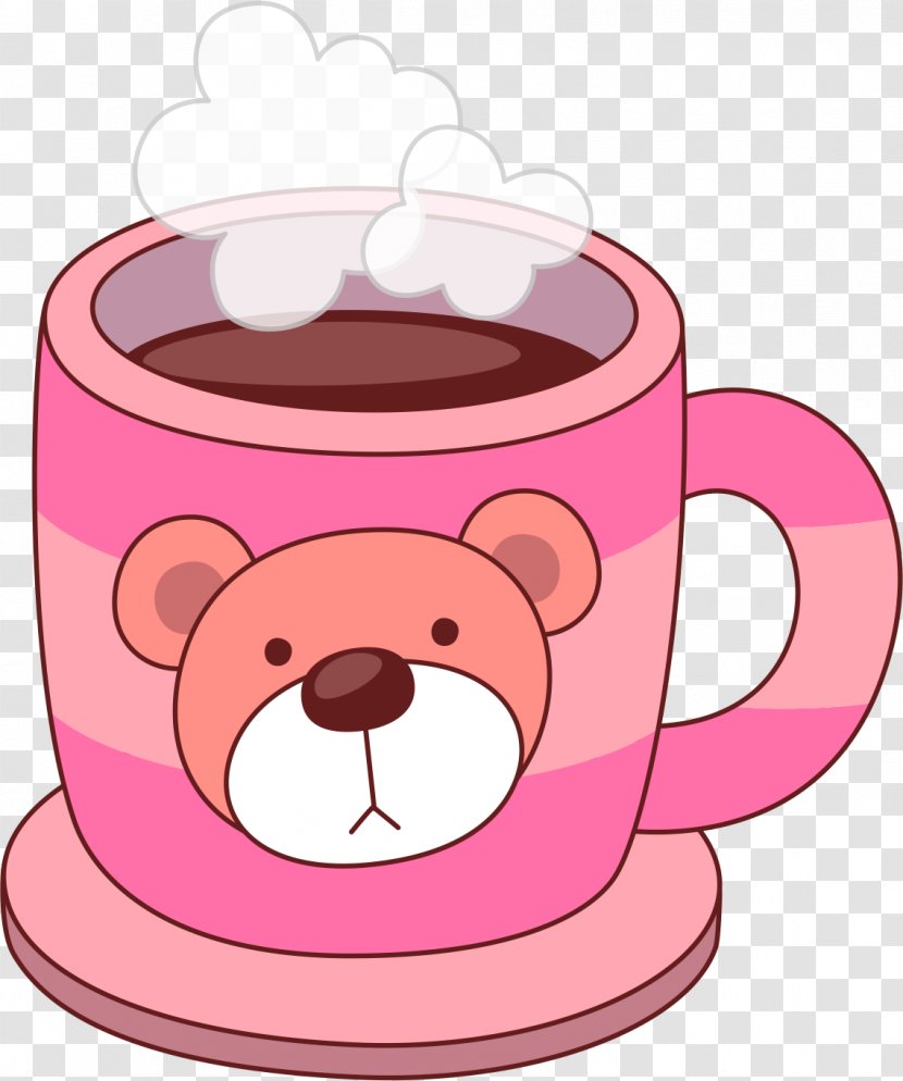 Coffee Cup Mug Teacup - Flower - Cute Transparent PNG