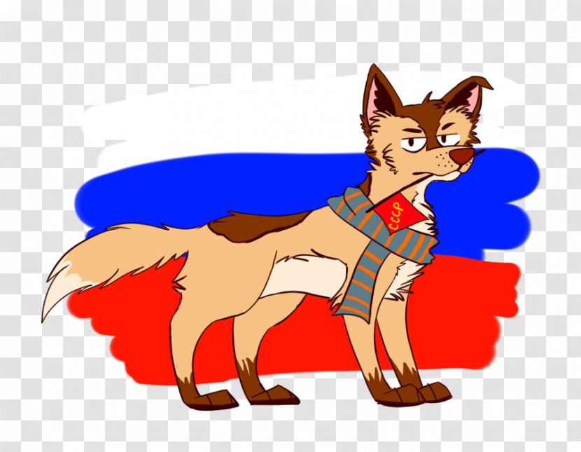 Red Fox Dog Cat Clip Art - Tail Transparent PNG