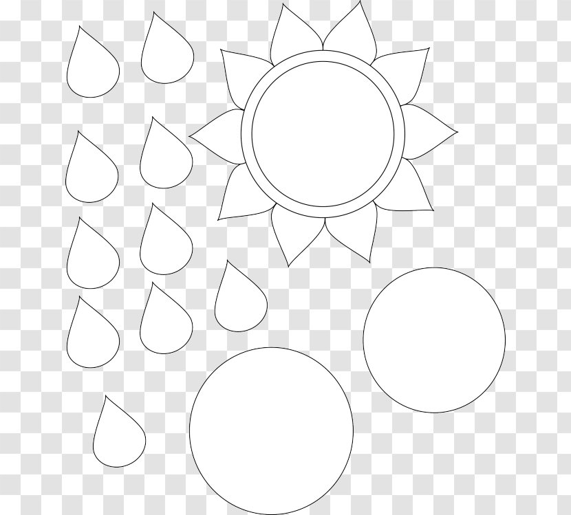 Circle Point Angle - Line Art - Flower Shape Combination Transparent PNG