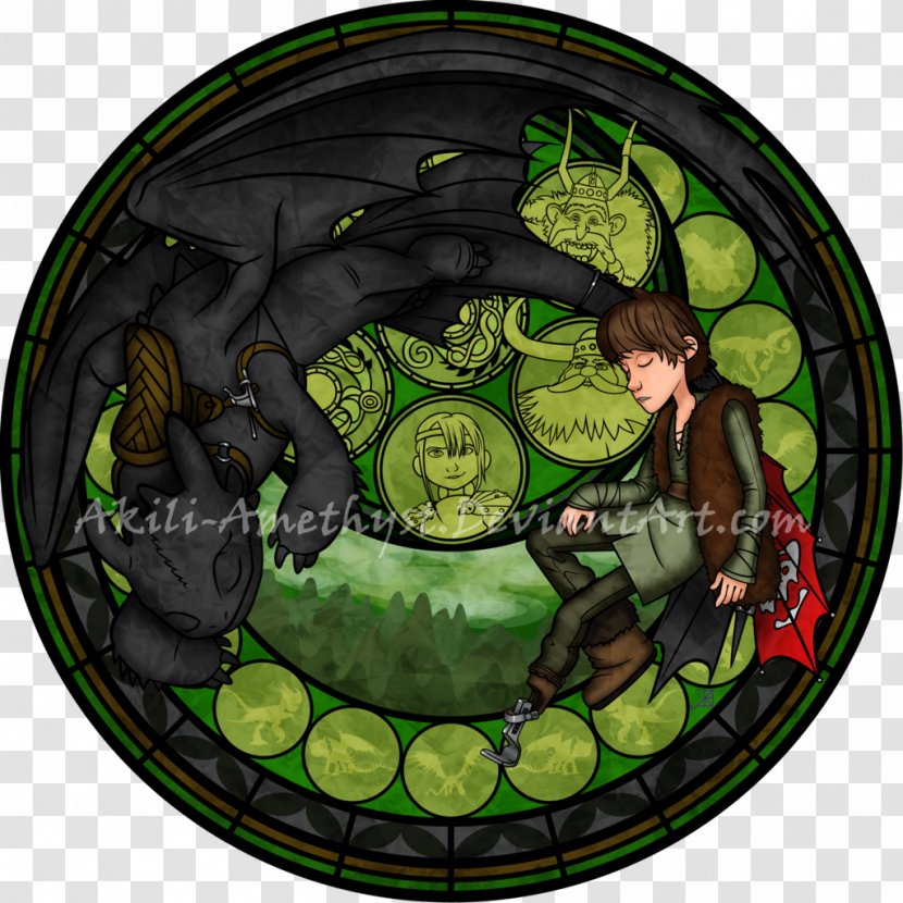 Hiccup Horrendous Haddock III Stained Glass Window Astrid - Hardware - Amethyst Transparent PNG