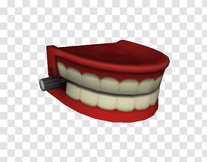 Angle - Red - Teeth Model Transparent PNG
