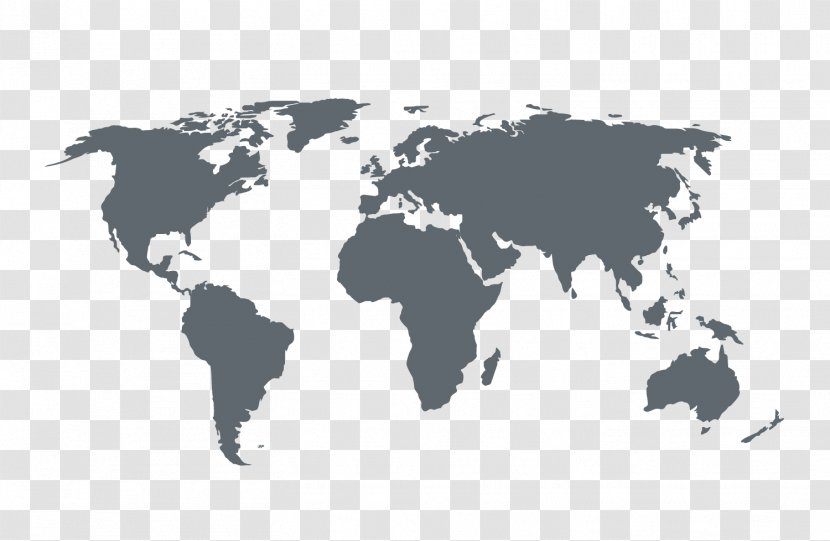 World Map - Silhouette - Vector Of The Transparent PNG
