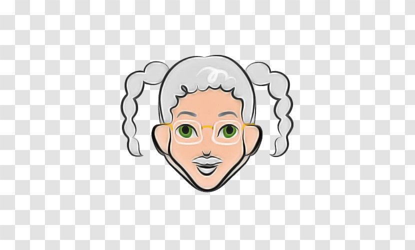 Face Cartoon White Head Cheek - Forehead - Smile Transparent PNG