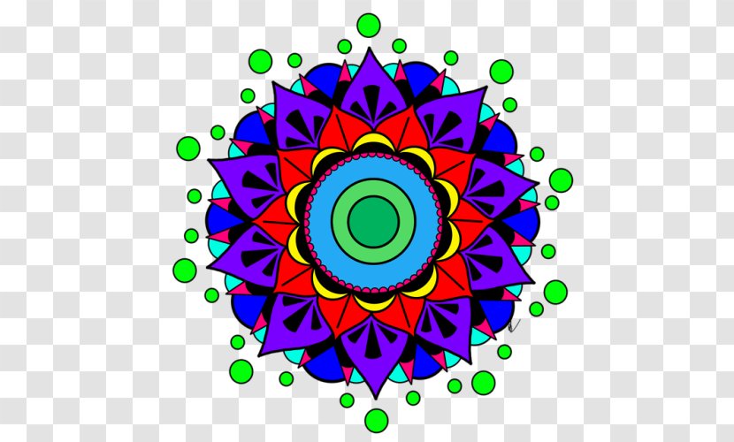 Mandala Flower Circle - Symmetry Transparent PNG