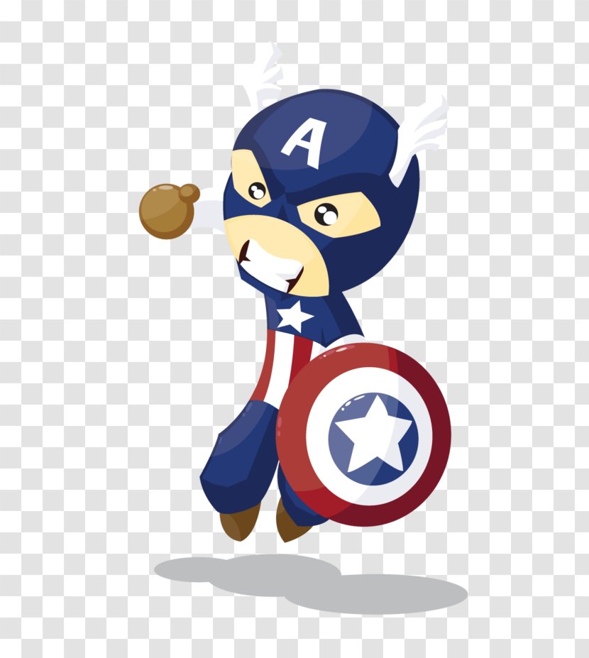 Captain America Nursery Rhyme Car Drawing - Marvel Avengers Assemble - Vector Transparent PNG