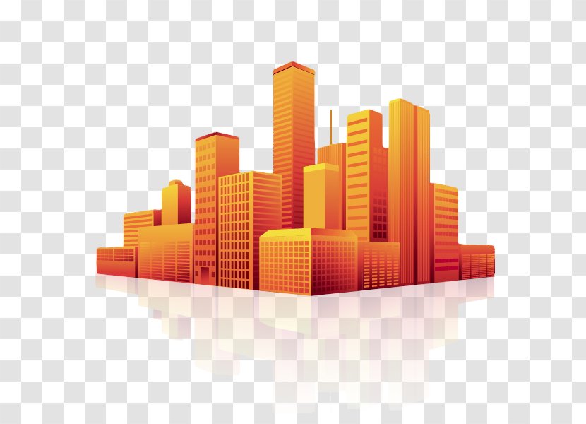 Illustrator Perspective Drawing - Icon Design - Cityscape Transparent PNG