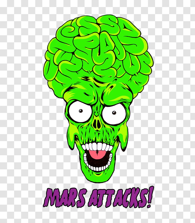 Alien Drawing Art Extraterrestrial Life Film - Silhouette - Mars AttackS! Transparent PNG