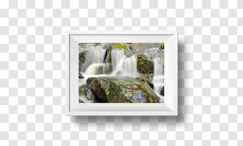 Stream Waterfall Photography Rock - Picture Frame Transparent PNG