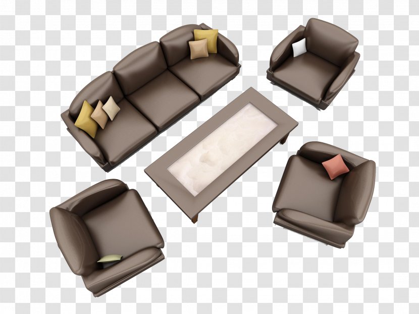 Table Couch Furniture Living Room Illustration - Home Combination Sofa Transparent PNG