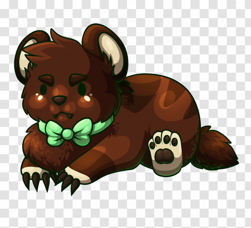 Bear Cat Character Clip Art - Organism Transparent PNG