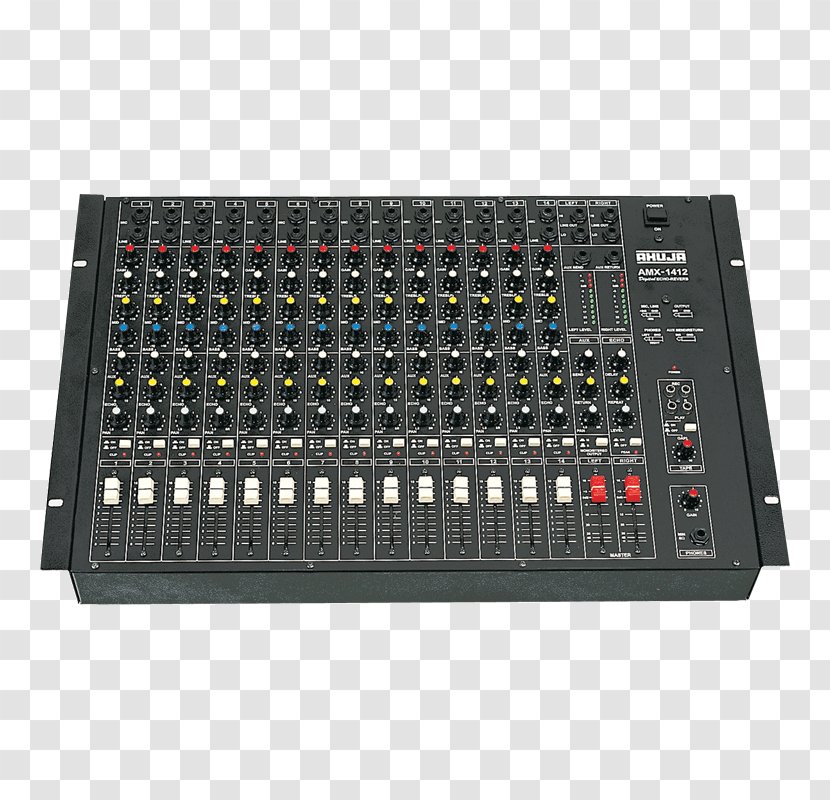 Microphone Audio Mixers Public Address Systems Sound - Electronic Instrument - Mixing Console Transparent PNG