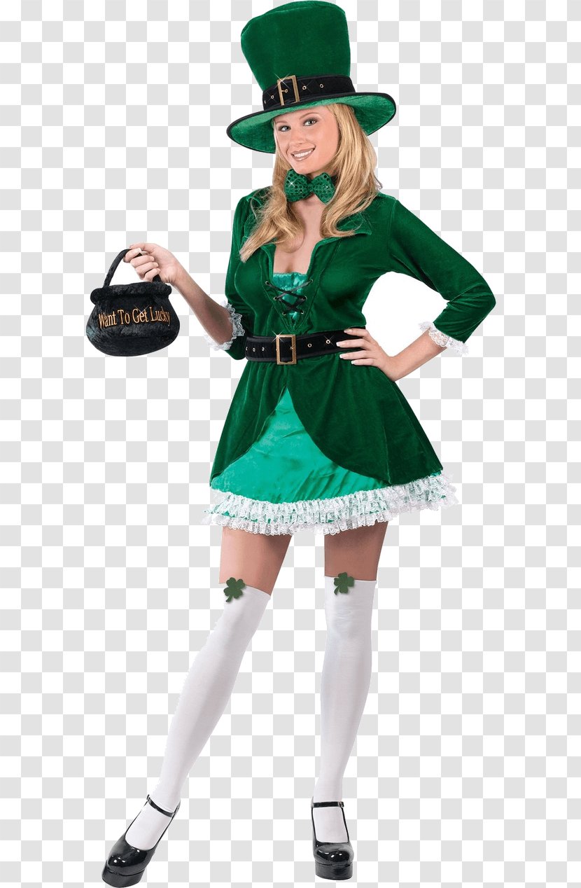 Leprechaun Costume Clothing Hat Woman - Fashion - Saint Patrick's Day Transparent PNG