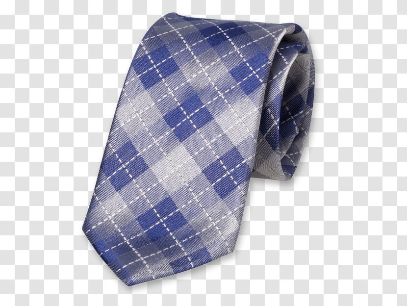 Necktie Silk Klud Tartan Woven Fabric - Blue Transparent PNG