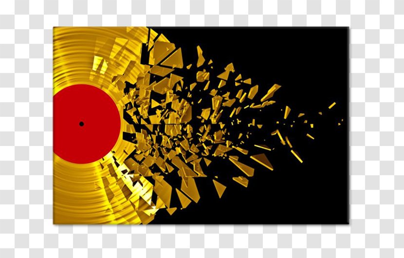 Phonograph Record Musician Disc Jockey American Nightmare - Cartoon - Gold Vinyl Transparent PNG
