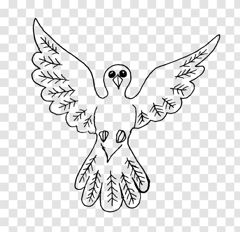 Columbidae Drawing Doves As Symbols Clip Art - Organism - Bird Cartoon Transparent PNG