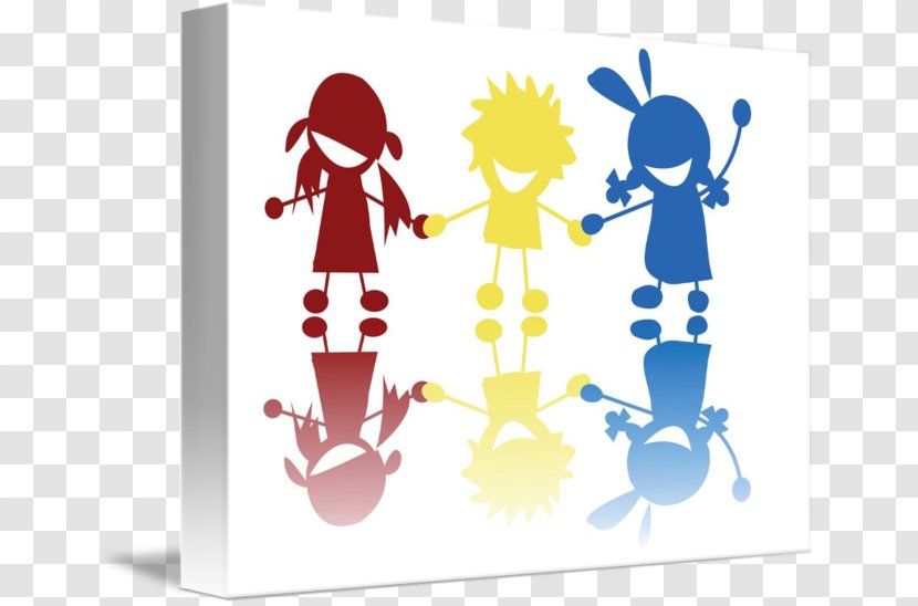Silhouette Stock Photography Drawing - Kids Holding Hands Transparent PNG