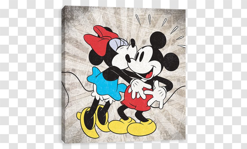 Minnie Mouse Mickey Canvas Print Drawing Transparent PNG
