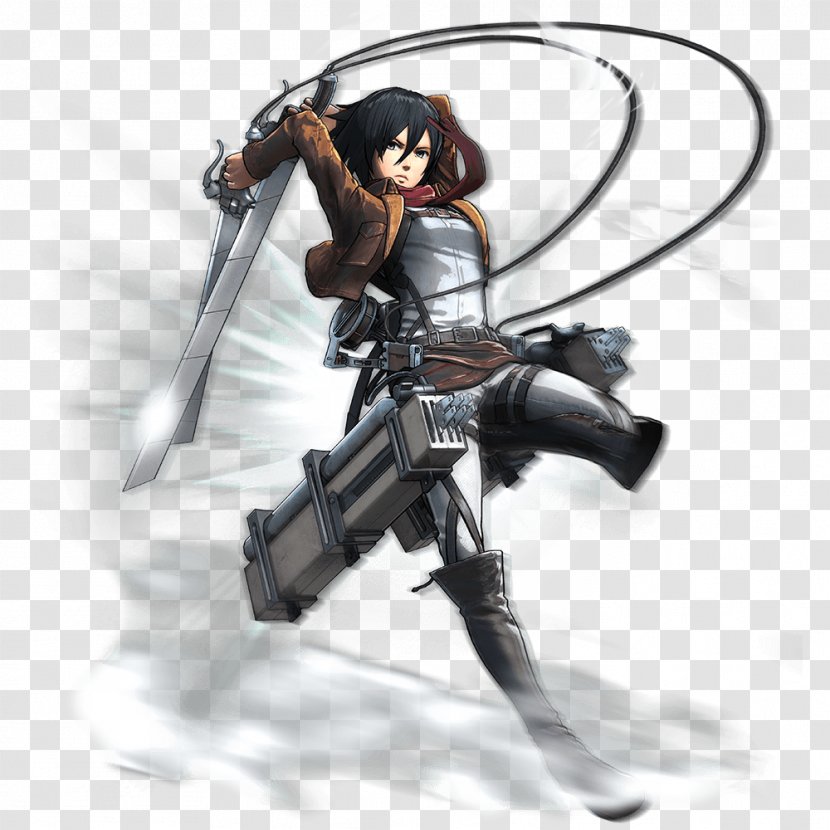 A.O.T.: Wings Of Freedom Mikasa Ackerman Attack On Titan 2 Art - Silhouette - L T Smith Transparent PNG