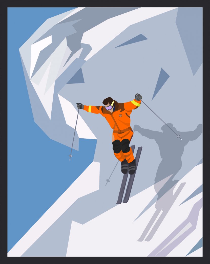 Skiing Ski Jumping Illustration - Snowboarding - Jump Cliparts Transparent PNG