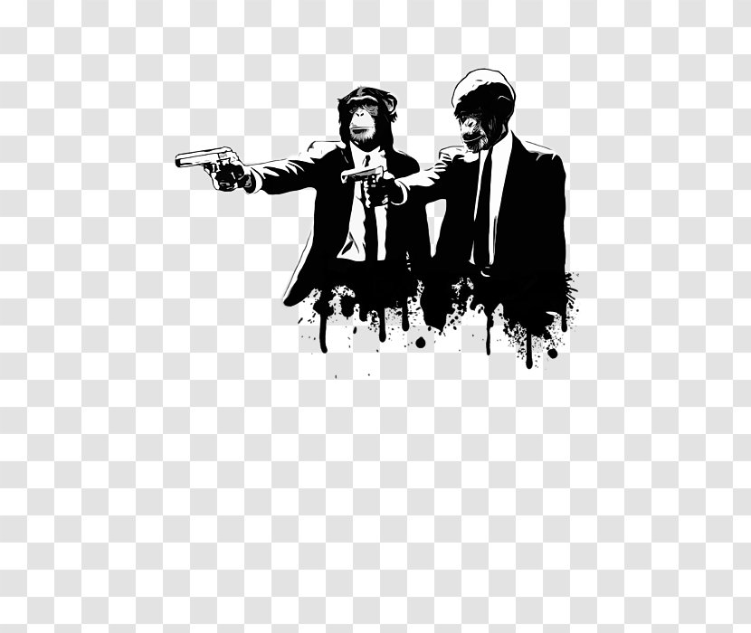 Jules Winnfield Mia Wallace Vincent Vega T-shirt Poster - Fiction Transparent PNG