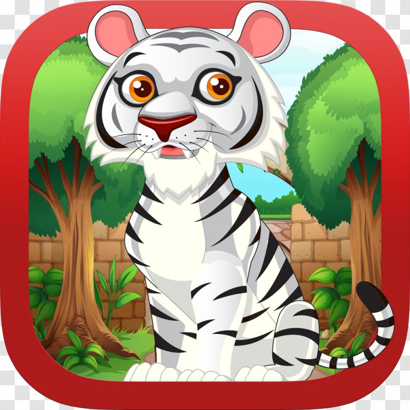 Whiskers Tiger Cat Clip Art - Carnivoran - Zoo Animals Transparent PNG