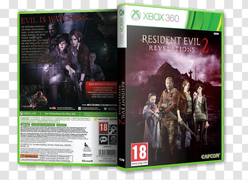 Xbox 360 Resident Evil: Revelations 2 Video Game - Gamer Transparent PNG