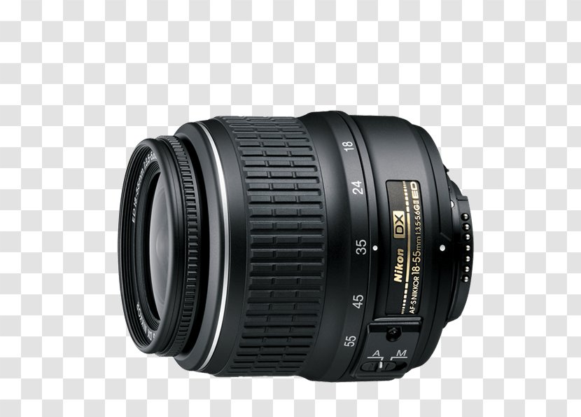 Nikon AF-S DX Zoom-Nikkor 18-55mm F/3.5-5.6G Nikkor 35mm F/1.8G Format Camera Lens - Wideangle Transparent PNG