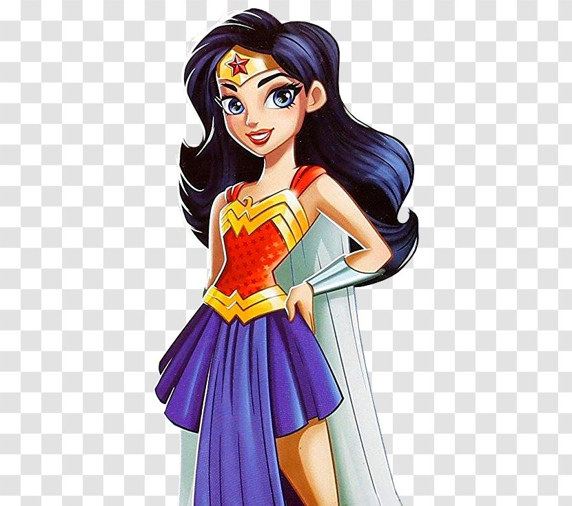 DC Super Hero Girls Wonder Woman Harley Quinn Batgirl Carol Danvers - Watercolor - Superhero Transparent PNG