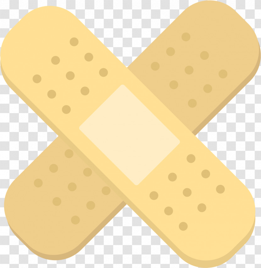 Yellow Adhesive Bandage Font First Aid Transparent PNG