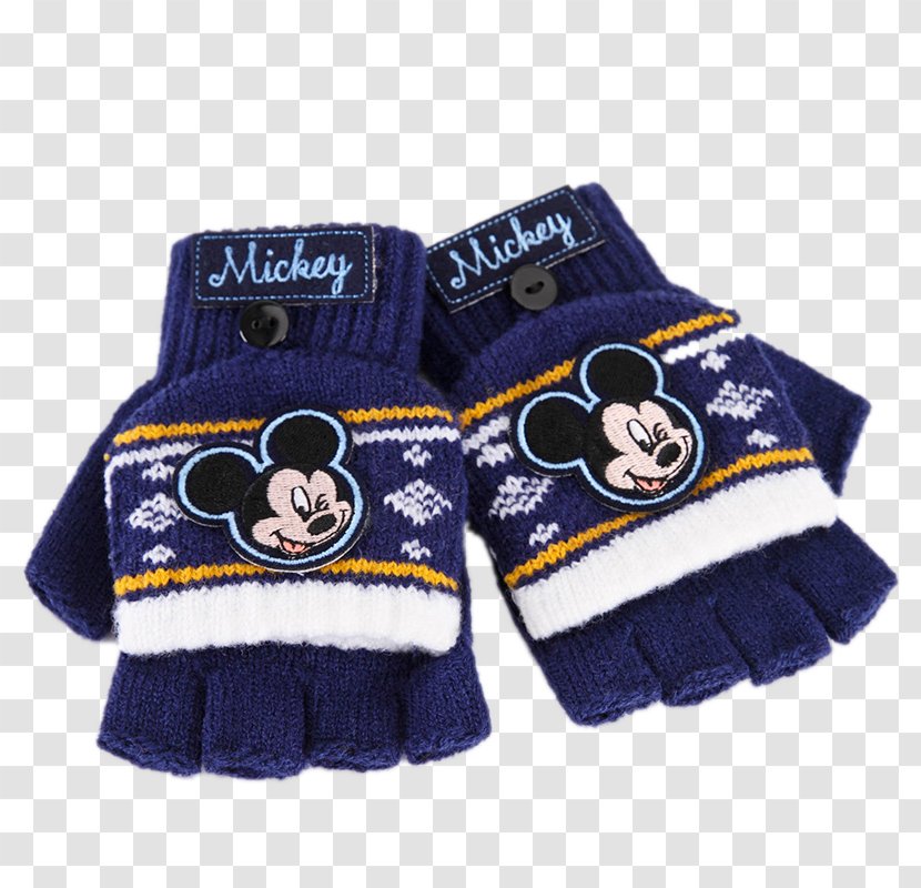 Mickey Mouse Glove Icon - Drain Finger Wool Gloves Transparent PNG