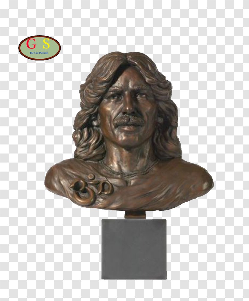 George Harrison Bust Bronze Sculpture Statue - Silhouette - Bob Marley Jimi Hendrix Transparent PNG