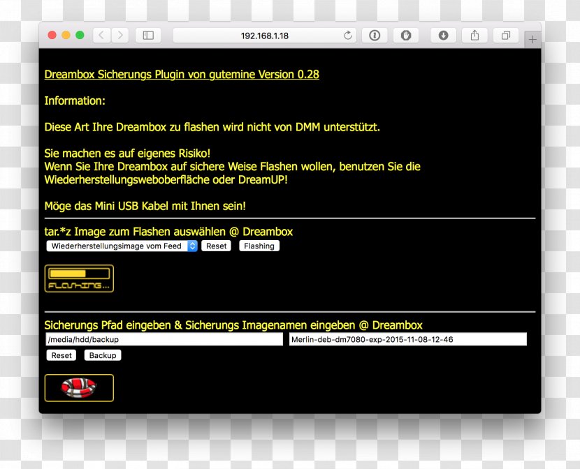 Backup Computer Software Plug-in Dreambox Program - Frame - Web Ui Transparent PNG