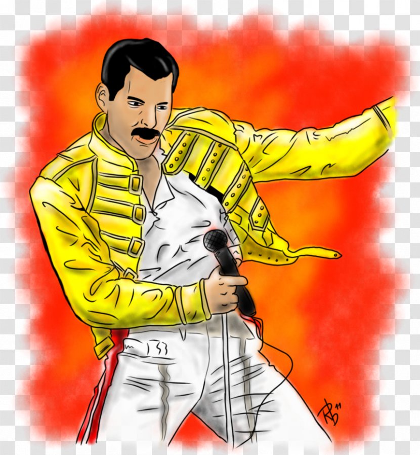 The Freddie Mercury Tribute Concert Cartoon Drawing - Watercolor - Caricature Clipart Transparent PNG
