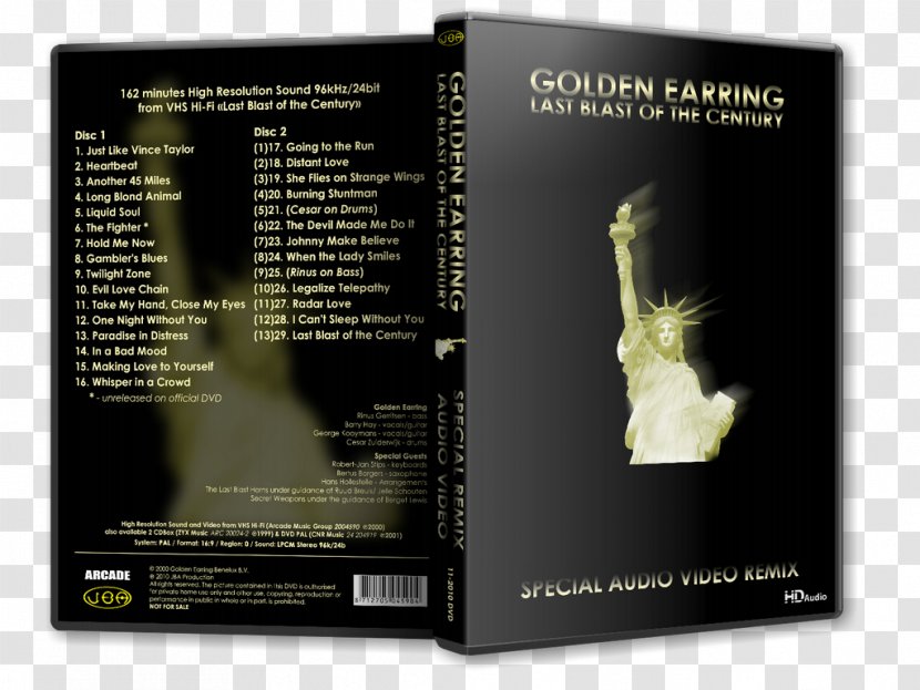 Golden Earring Evil Love Chain Long Blond Animal Linear Pulse Code Modulation Just Like Vince Taylor - Book Transparent PNG