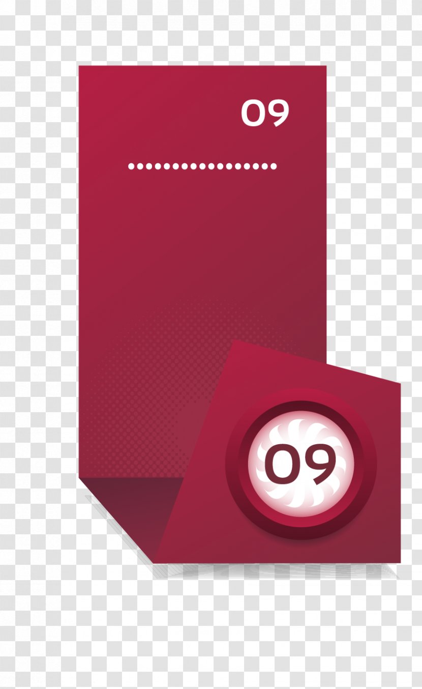 Postage Stamp Icon - Red - Square Tag Transparent PNG