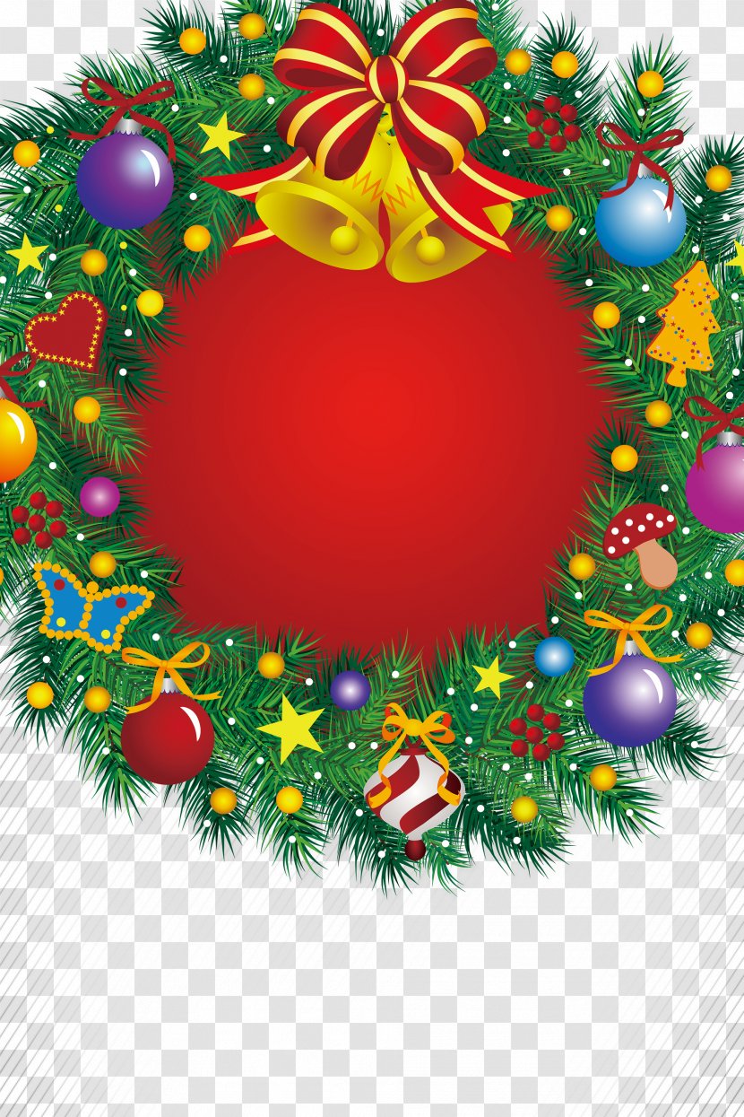 Christmas Wreath Clip Art - Tree - Creative Transparent PNG