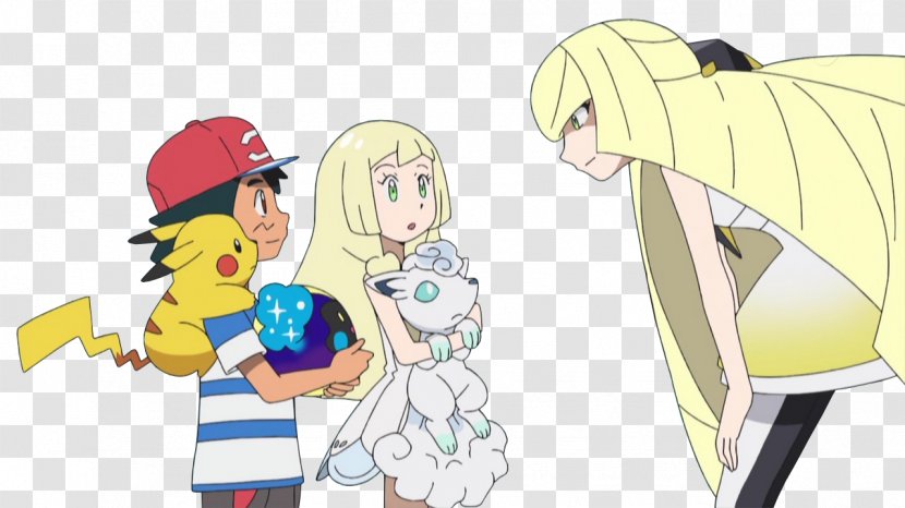 Ash Ketchum Pokémon Sun And Moon Lillie Character - Watercolor - Pokemon Transparent PNG