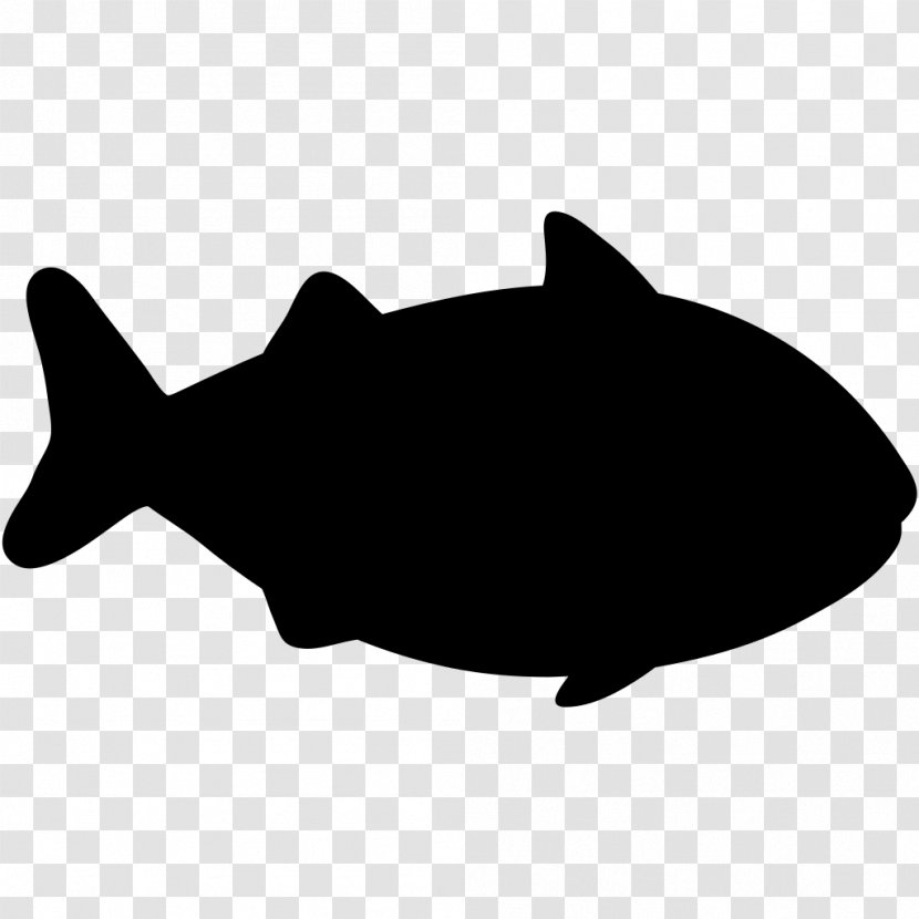 Clip Art Silhouette Fauna Black Fish - Marine Mammal Transparent PNG